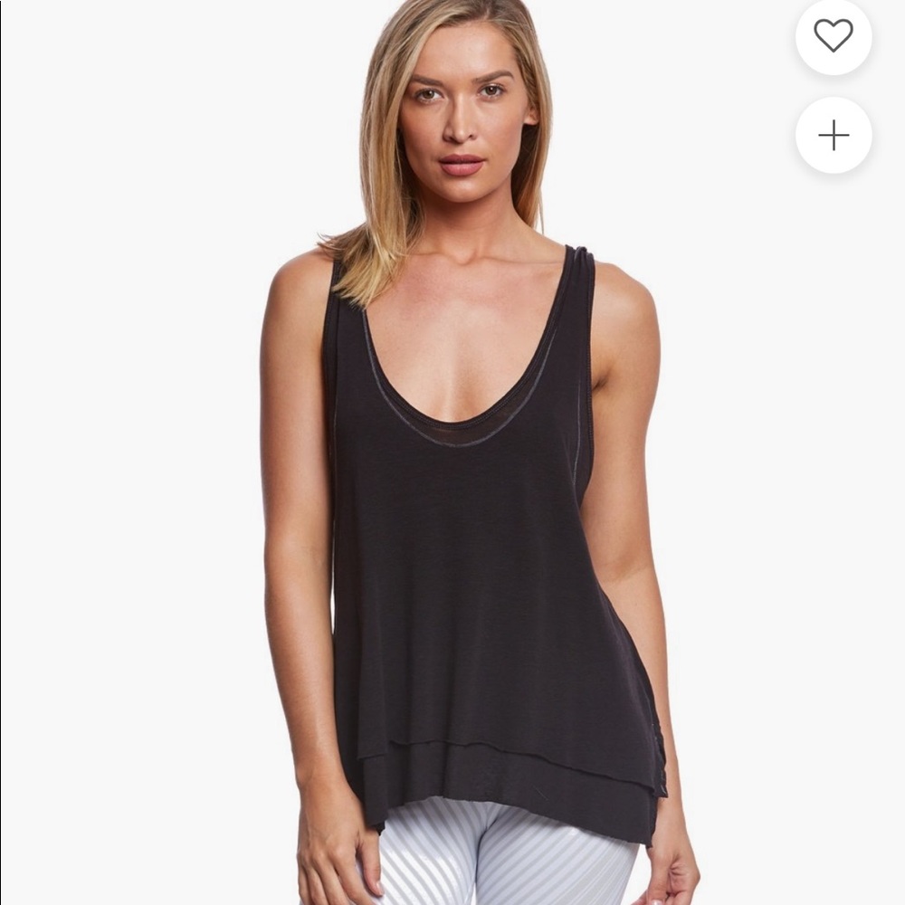 Free people Kareem yoga layered tank top small